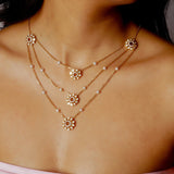 Sparkling Petals Necklace