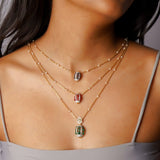Gem Barrels Necklace