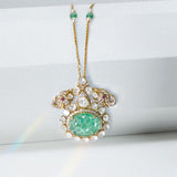 Elephant Polki Pendant