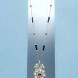 Obsidian Petal Necklace