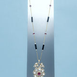 Obsidian Petal Necklace