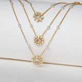 Sparkling Petals Necklace
