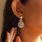 Aquamarine Aura Earring