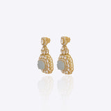 Aquamarine Aura Earring