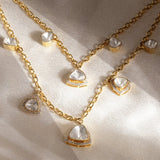 Stratified Polki Necklace