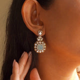 Aquamarine Aura Earring