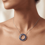 Indigo Orbit Pendant