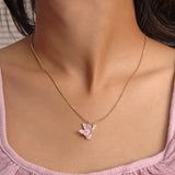 "V"ivid Butterfly Pendant