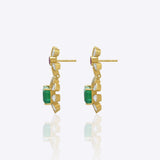 Polki Stone Floral Earrings