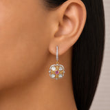 Fleur Square Earrings
