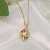 9K gold openwork sphere pendant with a central Polki uncut diamond.