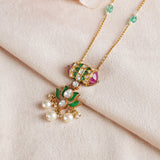 Lotus Pearlfall Necklace
