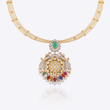 Medallion Navratna Necklace