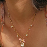 Rose Ribbon Necklace