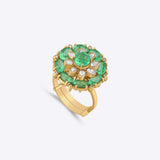 Aqua Blossom Ring