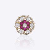 Crimson Bloom Ring