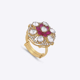 Crimson Bloom Ring