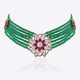 Crimson Bloom Choker