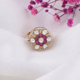 Crimson Bloom Ring