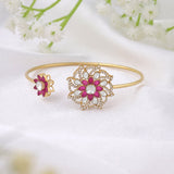 Crimson Bloom Bracelet