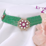 Crimson Bloom Choker
