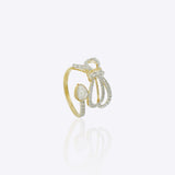 Midnight Ribbon Ring