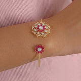 Crimson Bloom Bracelet