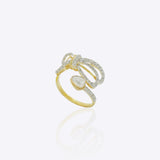 Midnight Ribbon Ring