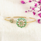 Aqua Blossom Bangle