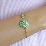 Aqua Blossom Bangle