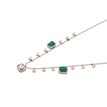 Load image into Gallery viewer, Scintillate Emerald Necklace
