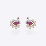 Twin Peacock Earrings