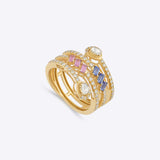 Pastel Stack Ring