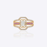 Geometric Polki Ring