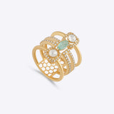Trinity Polki Ring