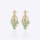 Aqua Arch Earrings