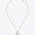 14k gold zodiac pendant with Polki and diamond detailing for Leo.