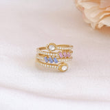 Pastel Stack Ring