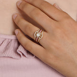 Geometric Polki Ring