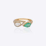 Sage Twist Ring