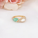 Sage Twist Ring