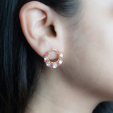 The Ruby Radiance Hoops