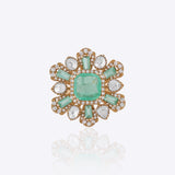 Sage Halo Ring