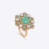 Sage Halo Ring