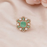 Sage Halo Ring