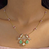 Emerald Songbird Pendant