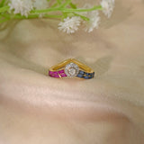 Polki Halo Ring