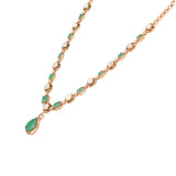 Emerald Aura Polki Diamond Necklace