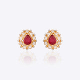 Imperial Ruby Polki Earrings