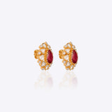Imperial Ruby Polki Earrings